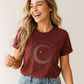 Celestial Moon Star Tee, Cosmic Graphic T-shirt, Cute