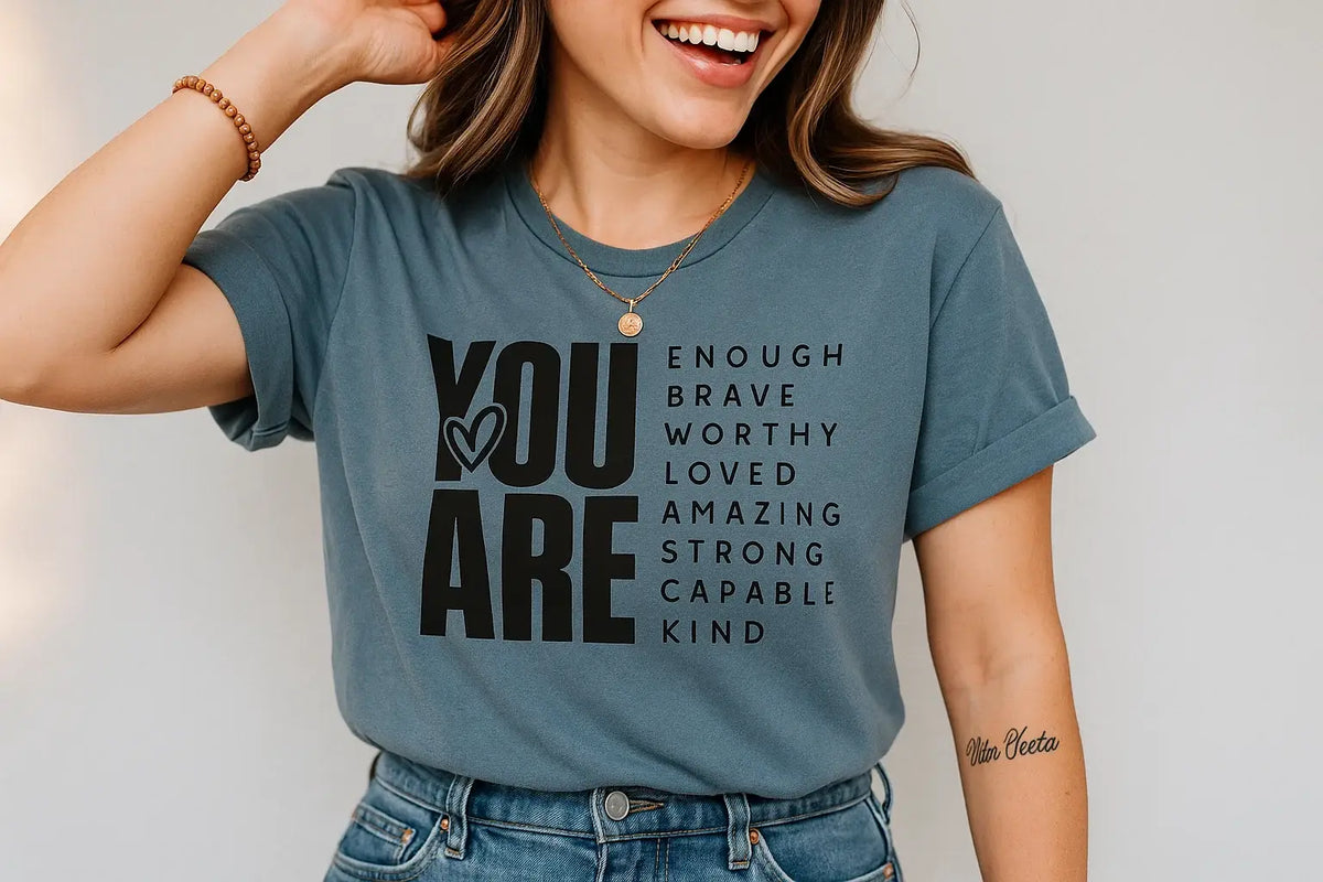 Inspirational Positive Message Graphic Tee Shirt