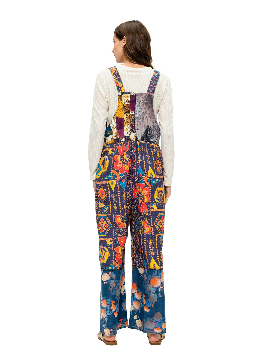 Boho Overall Patchwork Botanical