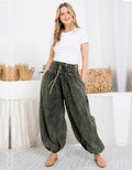 Stone Washed Harem Pant